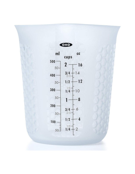 Taza Medidora de Silicona OXO 2 Tazas Transparente