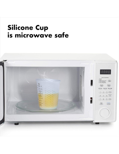 Taza Medidora de Silicona OXO 2 Tazas Transparente