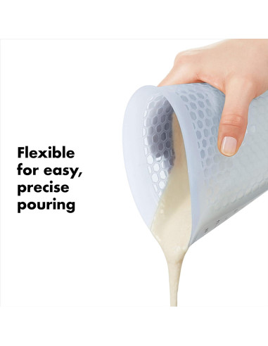 Taza Medidora de Silicona OXO 2 Tazas Transparente