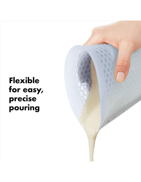 Taza Medidora de Silicona OXO 2 Tazas Transparente