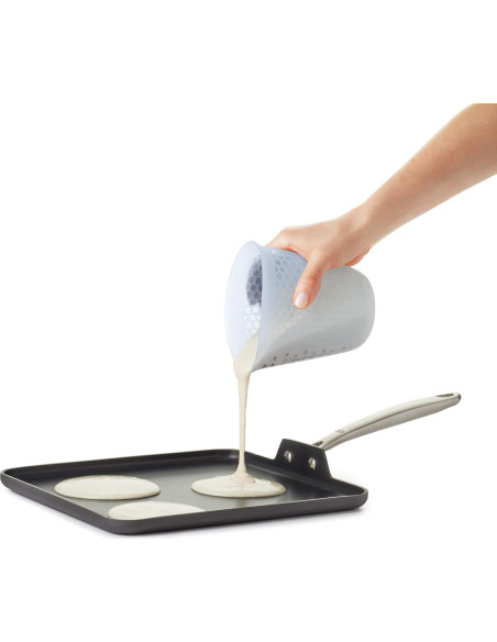 Taza Medidora de Silicona OXO 2 Tazas Transparente