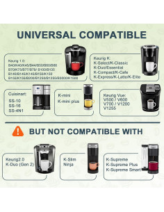K Cups Reutilizables NESSUS de Acero Inoxidable - 2 Unidades 2