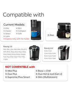 GoodCups 2 Tazas Reutilizables Acero Inoxidable para Keurig 2