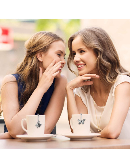 Set 2 Infusores de Té TeaSanavie con Colgantes de Abeja y Mariposa