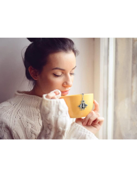 Set 2 Infusores de Té TeaSanavie con Colgantes de Abeja y Mariposa