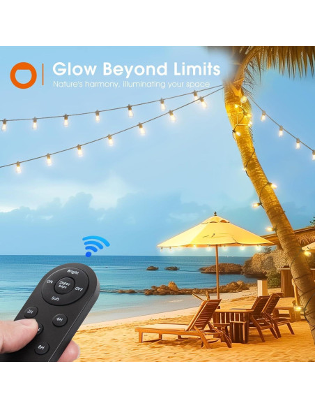 Luces de Cadena Solares addlon 10M con Control Remoto y USB
