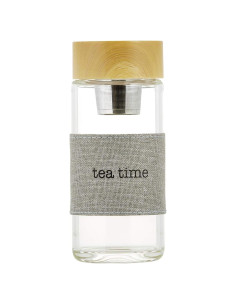 Botella de Agua de Vidrio SIPS con Infusor de Té 355 ml