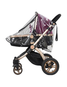 Cubierta de Lluvia Universal para Cochecito de Bebé PVC Transparente