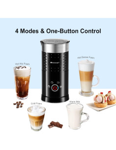 Espumador y Vaporizador de Leche Eléctrico Huogary N21-B 300ml 2