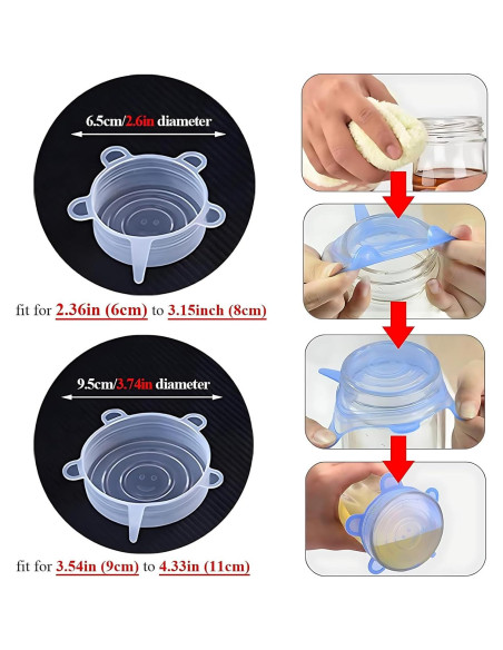 Tapa de Silicona Adpartner para Latas de Comida Mascotas - 10 Piezas