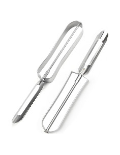 Peladores de Verduras SoKalChw, Acero Inoxidable, 2 Piezas