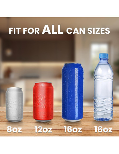 Kotto Trituradora de Latas Automática 16oz Negra - Reciclaje Eficiente