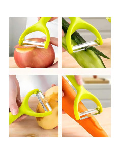 Set de 5 Peladores de Acero Inoxidable SSydl para Verduras y Frutas 2