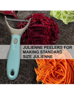 Conjunto de Peladores Bahoki 3 Piezas Acero Inoxidable Ergonómico 2