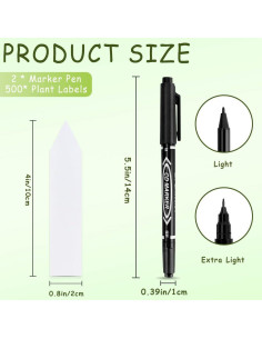 Etiquetas para Plantas Bluckincle 500 Pcs 10.16 cm Impermeables 2