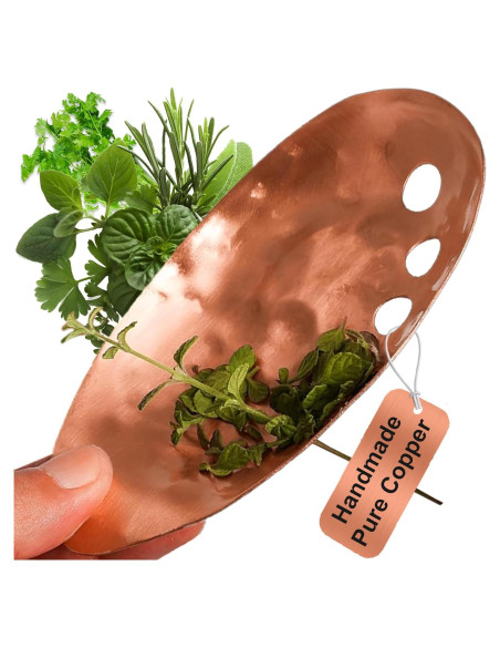 Deshojador de Hierbas de Cobre Ash Harbor - 14 x 9 cm
