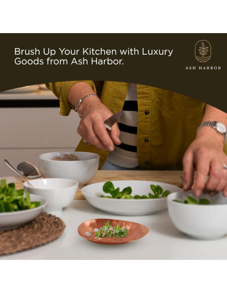 Deshojador de Hierbas de Cobre Ash Harbor - 14 x 9 cm