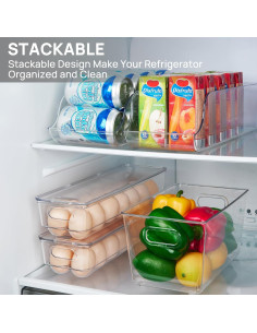 Contenedor de Huevos Vtopmart - 2 Bandejas Apilables para 28 Huevos 2