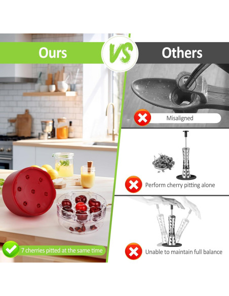 Deshuesador de Cereza Zorgons WPUS-012 Multifuncional Rojo