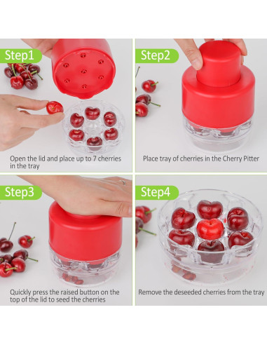 Deshuesador de Cereza Zorgons WPUS-012 Multifuncional Rojo