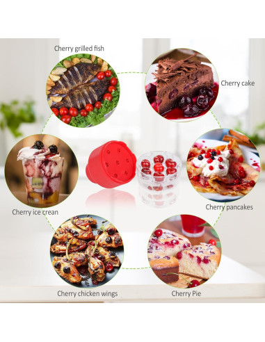 Deshuesador de Cereza Zorgons WPUS-012 Multifuncional Rojo