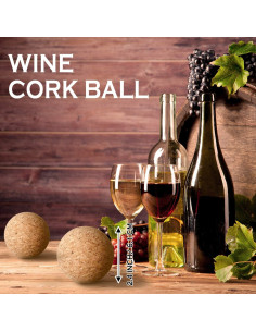 Tapones de Corcho de Madera Shappy para Vino - 2 Piezas 6.1 cm 2