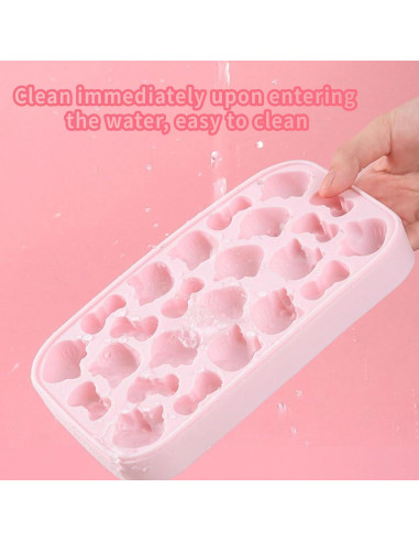 Bandeja de Hielo con Tapa Zmioviq 24 Cubos Silicona