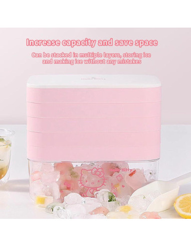 Bandeja de Hielo con Tapa Zmioviq 24 Cubos Silicona