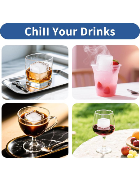 Bandeja de Hielo Cuadrada Grande Bongpuda de Silicona 22x11.5cm