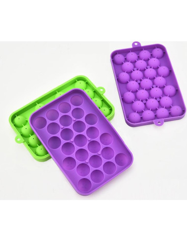 Bandejas de Hielo Redondas Lesunsul - 2 Piezas Silicona BPA Free