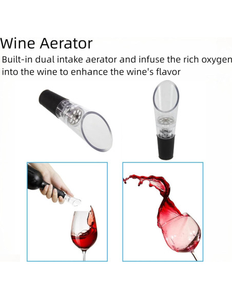 Abrebotellas de vino eléctrico Hotool recargable con cortador