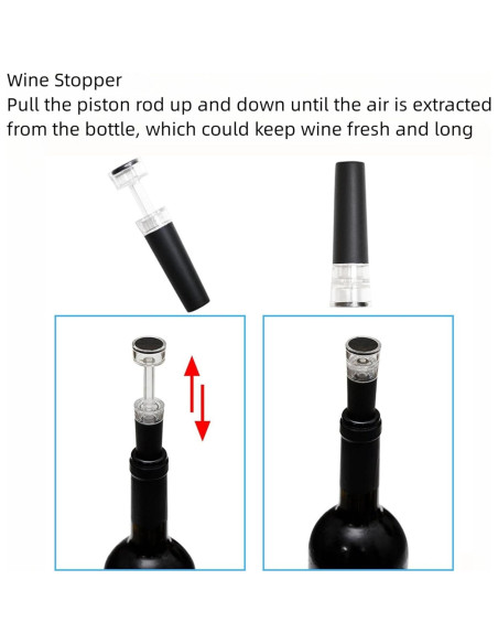 Abrebotellas de vino eléctrico Hotool recargable con cortador