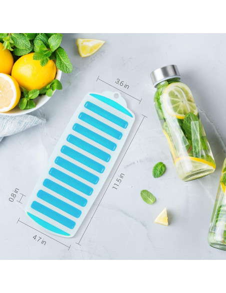 Bandeja de Hielo Rectangular Meadow Lane Azul 1-Pack Apta Lavavajillas