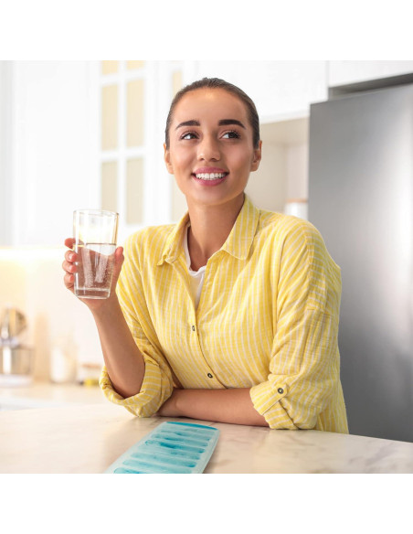 Bandeja de Hielo Rectangular Meadow Lane Azul 1-Pack Apta Lavavajillas