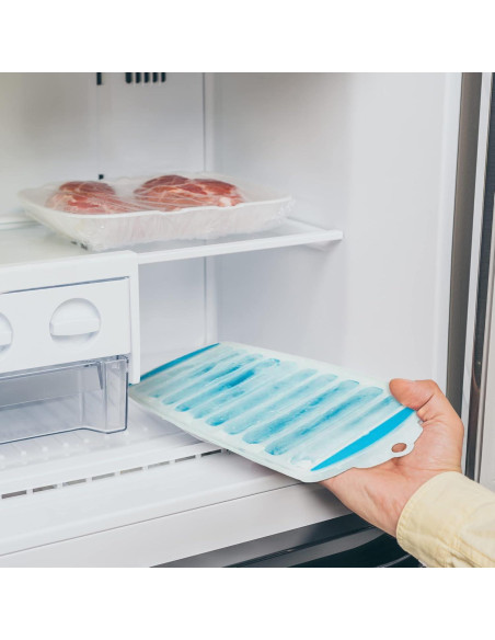 Bandeja de Hielo Rectangular Meadow Lane Azul 1-Pack Apta Lavavajillas