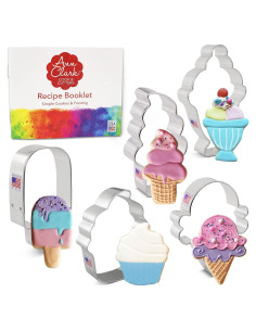 Cortador de Galletas Set Helado 5 Piezas Ann Clark