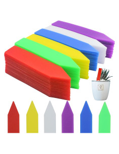 Etiquetas de Plástico para Plantas Mziart 120 Pcs 10 cm Multicolor