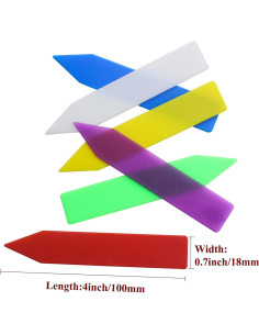 Etiquetas de Plástico para Plantas Mziart 120 Pcs 10 cm Multicolor 2