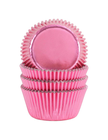 Forros de papel de aluminio rosa GiFBERA 100 unidades estándar