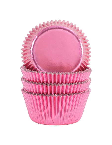 Forros de papel de aluminio rosa GiFBERA 100 unidades estándar