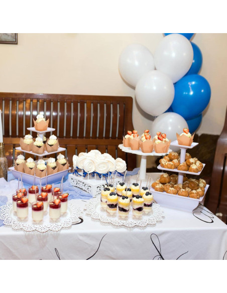 200 Moldes para Cupcakes Tulipán DC QZHMKJ Natural 8 cm