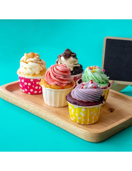 Liners para Cupcakes uxcell Dorado 50 Pcs Antiadherentes