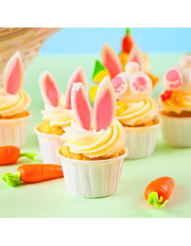 Liners para Cupcakes uxcell Dorado 50 Pcs Antiadherentes