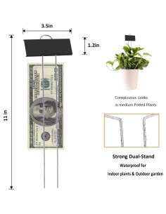 30 Etiquetas de Plantas de Metal GHAMYEE 28cm Impermeables 2