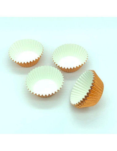 Forros de Cupcake Huaswan Naranja 120 Unidades Estándar