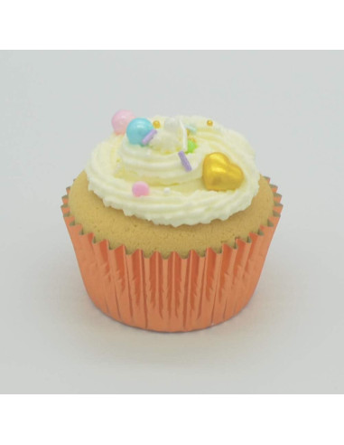 Forros de Cupcake Huaswan Naranja 120 Unidades Estándar