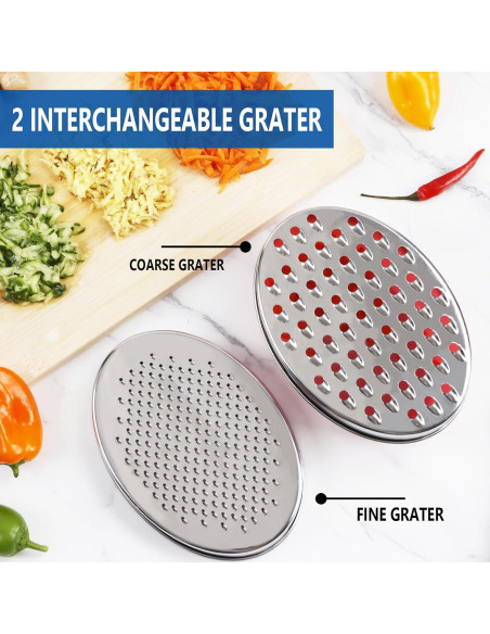 Rallador de Queso KEISSCO Verde con Contenedor y Tapa