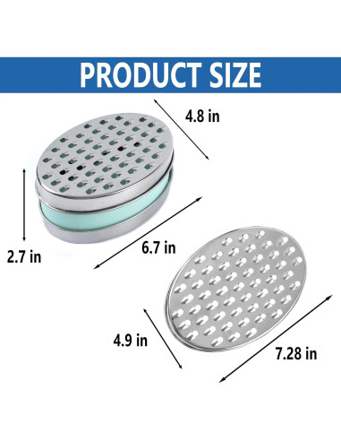 Rallador de Queso KEISSCO Verde con Contenedor y Tapa
