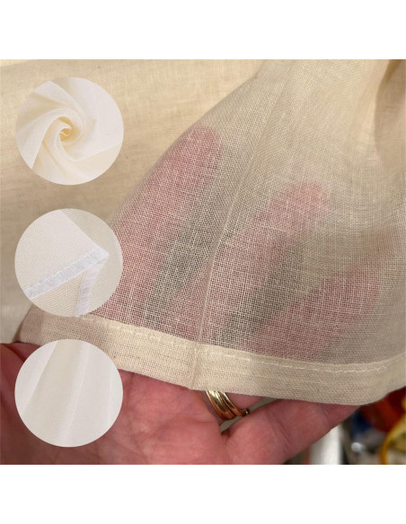 2 Piezas Tela de Queso Reutilizable Algodón 50x50 cm CXWZRU