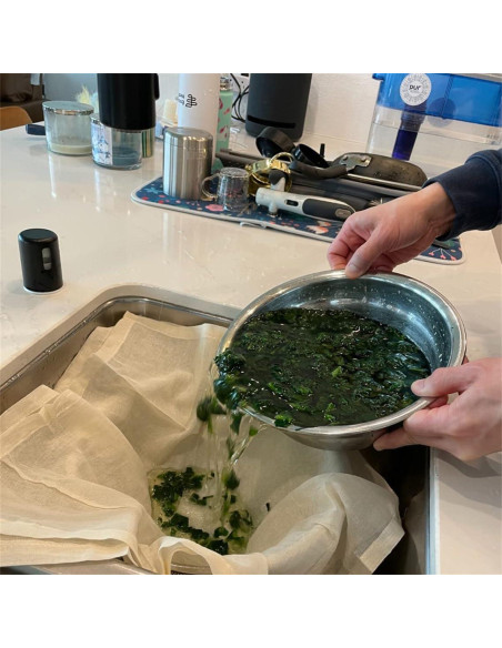 2 Piezas Tela de Queso Reutilizable Algodón 50x50 cm CXWZRU